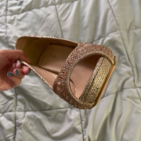 rose gold sparkly heels - Picture 7 of 11